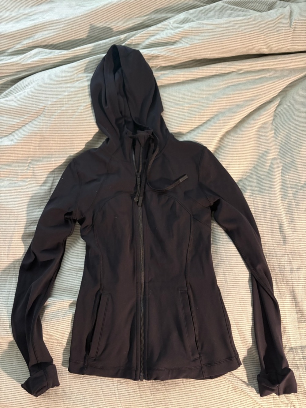 Women's lululemon Black Hooded Zip Jacket